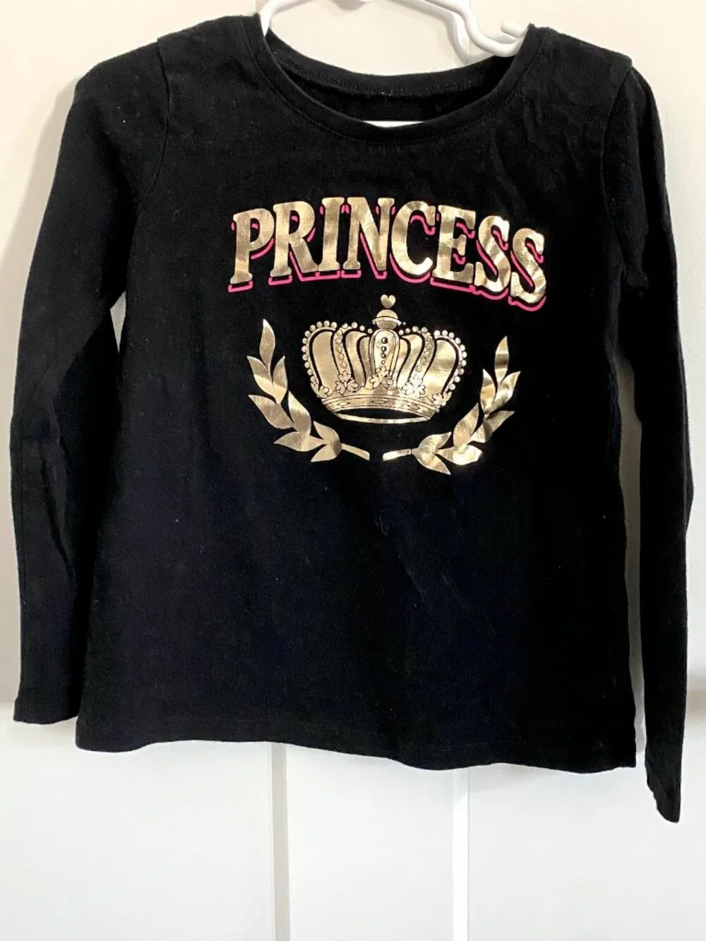 The Children's Place Princess Black Tee 5T